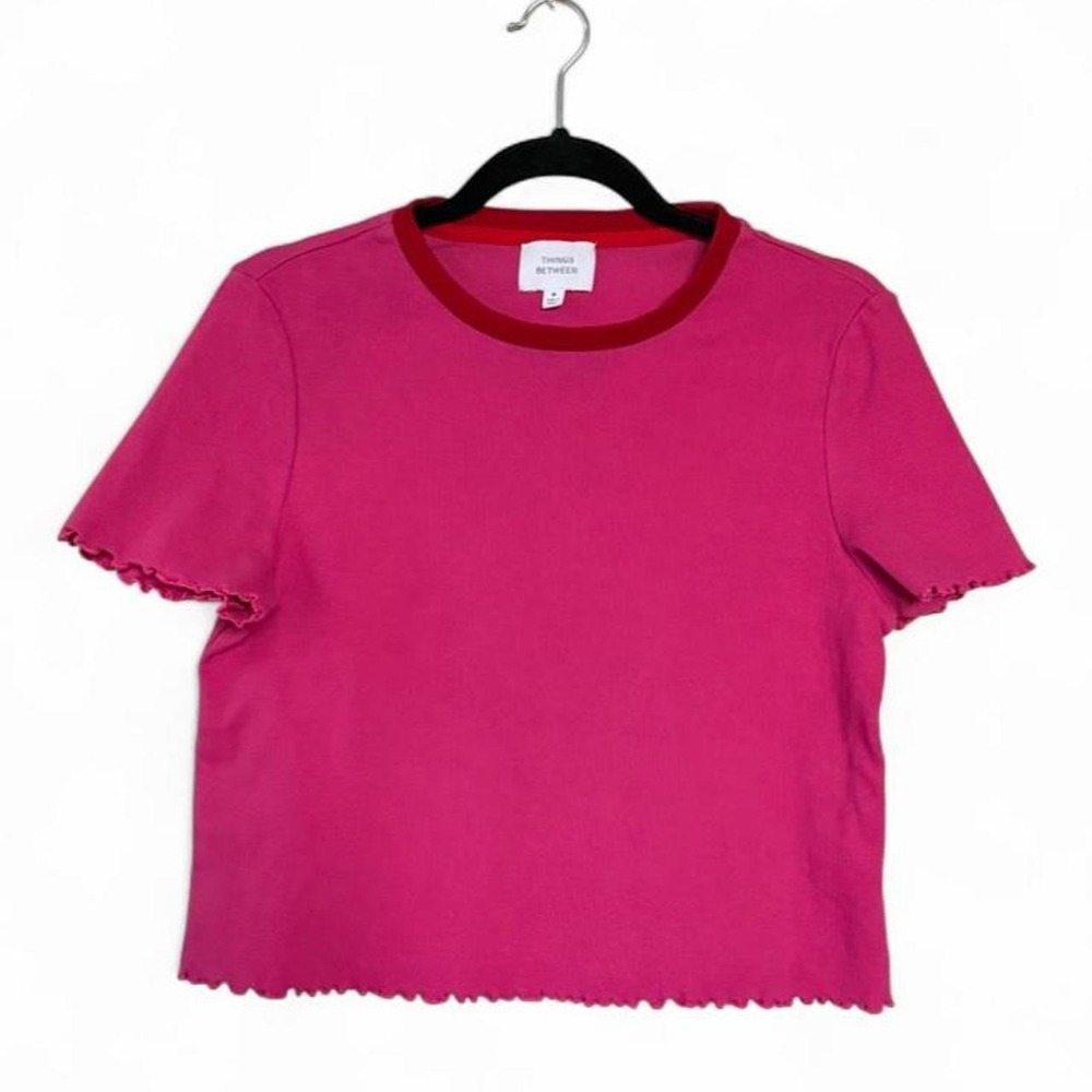 Things Between Pink Crop Top Size Medium
